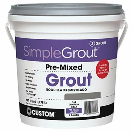 HOMEPAGE PMG091-2 Gallon- Pre-Mixed Grout- Natural Gray HO3847254